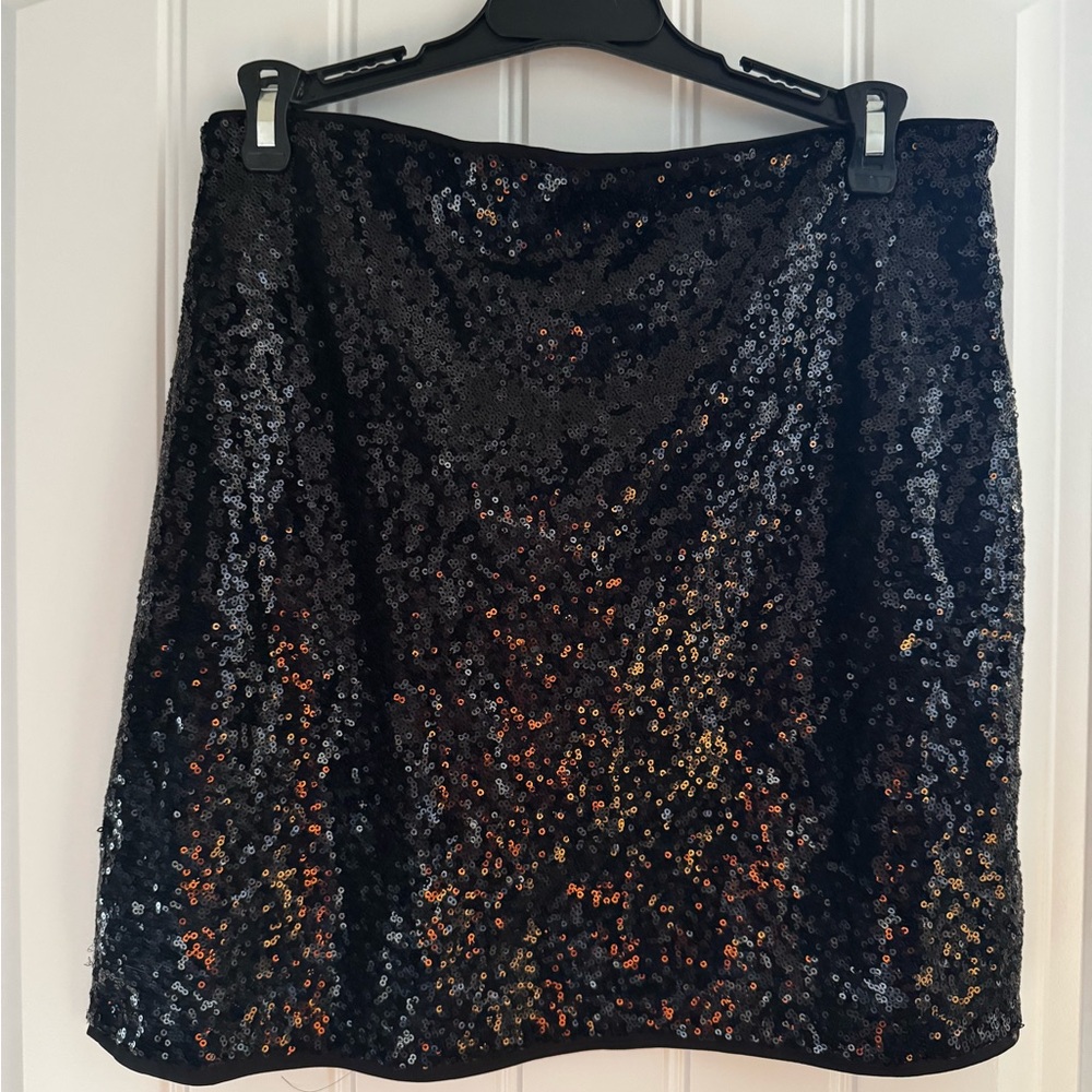 Lulus Black Sequin Mini Skirt